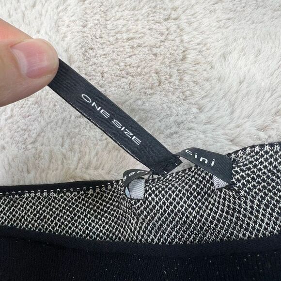 Vintage Sarah Pacini Black Womens One Size Knit Sweater Dress A-Line Long Sleeve - Picture 5 of 9